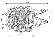 FT7595 AVA QUALITY COOLING ventilátor chladenia motora FT7595 AVA QUALITY COOLING