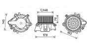 FT8451 Elektromotor, vnitřní ventilátor AVA QUALITY COOLING