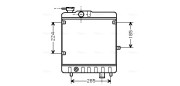 FTA2028 Chladič, chlazení motoru AVA QUALITY COOLING