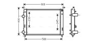 FTA2336 AVA QUALITY COOLING chladič motora FTA2336 AVA QUALITY COOLING