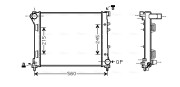 FTA2346 AVA QUALITY COOLING chladič motora FTA2346 AVA QUALITY COOLING