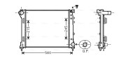 FTA2403 AVA QUALITY COOLING chladič motora FTA2403 AVA QUALITY COOLING