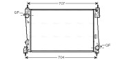 LCA2096 Chladič, chlazení motoru AVA QUALITY COOLING