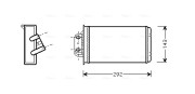 FTA6273 Výměník tepla, vnitřní vytápění AVA QUALITY COOLING