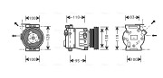 FTK035 Kompresor, klimatizace AVA QUALITY COOLING