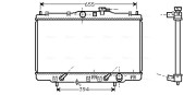 HD2102 Chladič, chlazení motoru AVA QUALITY COOLING