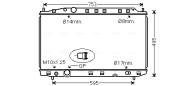 HD2300 Chladič, chlazení motoru AVA QUALITY COOLING