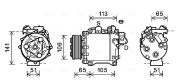 HDK263 AVA QUALITY COOLING kompresor klimatizácie HDK263 AVA QUALITY COOLING