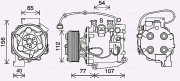 HDAK311 Kompresor, klimatizace AVA QUALITY COOLING