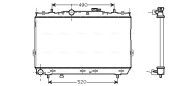 HY2185 AVA QUALITY COOLING chladič motora HY2185 AVA QUALITY COOLING