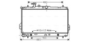 HY2096 AVA QUALITY COOLING chladič motora HY2096 AVA QUALITY COOLING