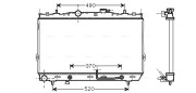 HY2186 AVA QUALITY COOLING chladič motora HY2186 AVA QUALITY COOLING