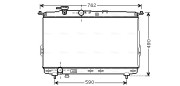HY2106 Chladič, chlazení motoru AVA QUALITY COOLING