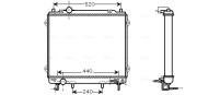 HY2146 Chladič, chlazení motoru AVA QUALITY COOLING