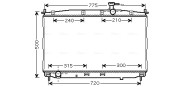 HY2173 AVA QUALITY COOLING chladič motora HY2173 AVA QUALITY COOLING