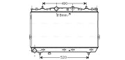 HY2187 AVA QUALITY COOLING chladič motora HY2187 AVA QUALITY COOLING