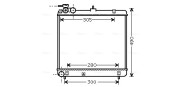 HY2192 Chladič, chlazení motoru AVA QUALITY COOLING