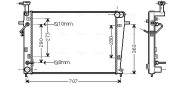 HY2211 AVA QUALITY COOLING chladič motora HY2211 AVA QUALITY COOLING