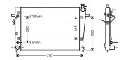 HY2247 AVA QUALITY COOLING chladič motora HY2247 AVA QUALITY COOLING