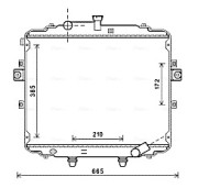 HY2251 AVA QUALITY COOLING chladič motora HY2251 AVA QUALITY COOLING