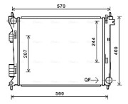 HY2274 AVA QUALITY COOLING chladič motora HY2274 AVA QUALITY COOLING