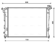 HY2285 AVA QUALITY COOLING chladič motora HY2285 AVA QUALITY COOLING