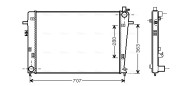 HY2328 AVA QUALITY COOLING chladič motora HY2328 AVA QUALITY COOLING