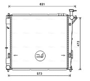 HY2346 AVA QUALITY COOLING chladič motora HY2346 AVA QUALITY COOLING