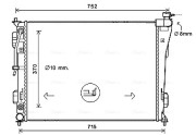 HY2423 AVA QUALITY COOLING chladič motora HY2423 AVA QUALITY COOLING