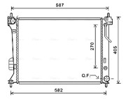 HY2428 AVA QUALITY COOLING chladič motora HY2428 AVA QUALITY COOLING