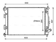 HY2436 AVA QUALITY COOLING chladič motora HY2436 AVA QUALITY COOLING