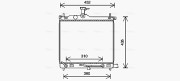 HY2454 AVA QUALITY COOLING chladič motora HY2454 AVA QUALITY COOLING