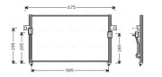 HY5058 Kondenzátor, klimatizace AVA QUALITY COOLING