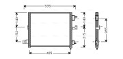 HY5062 Kondenzátor, klimatizace AVA QUALITY COOLING