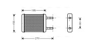 HY6064 AVA QUALITY COOLING výmenník tepla vnútorného kúrenia HY6064 AVA QUALITY COOLING