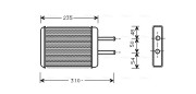 HY6069 AVA QUALITY COOLING výmenník tepla vnútorného kúrenia HY6069 AVA QUALITY COOLING