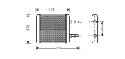 HY6216 AVA QUALITY COOLING výmenník tepla vnútorného kúrenia HY6216 AVA QUALITY COOLING