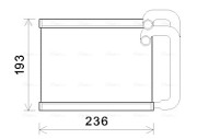 HY6391 AVA QUALITY COOLING výmenník tepla vnútorného kúrenia HY6391 AVA QUALITY COOLING