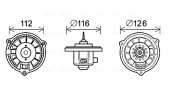 HY8362 Elektromotor, vnitřní ventilátor AVA QUALITY COOLING