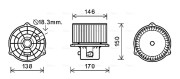 HY8555 Elektromotor, vnitřní ventilátor AVA QUALITY COOLING