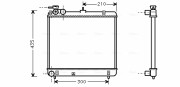 HYA2051 Chladič, chlazení motoru AVA QUALITY COOLING