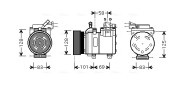HYK159 Kompresor, klimatizace AVA QUALITY COOLING