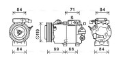HYK365 Kompresor, klimatizace AVA QUALITY COOLING