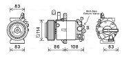 HYK395 AVA QUALITY COOLING nezařazený díl HYK395 AVA QUALITY COOLING