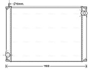 IV2119 Chladič, chlazení motoru AVA QUALITY COOLING