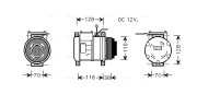 IVAK074 Kompresor, klimatizace AVA QUALITY COOLING