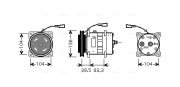 IVAK093 Kompresor, klimatizace AVA QUALITY COOLING