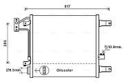 JE5057 Kondenzátor, klimatizace AVA QUALITY COOLING