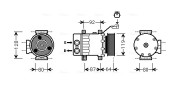 JEAK047 AVA QUALITY COOLING kompresor klimatizácie JEAK047 AVA QUALITY COOLING