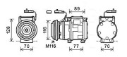 JEAK056 Kompresor, klimatizace AVA QUALITY COOLING